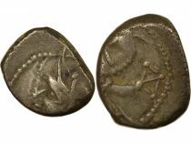 Gaule (Allobroges) Denier Argent, &agrave; l?hippocampe - 75 / 70 Av JC