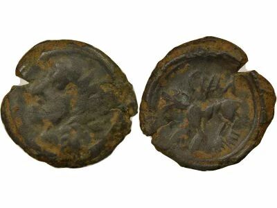 Gaule (Carnutes) Bronze, SNIA au Loup - Ie Si�cle Av JC