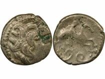Gaule (Pictons) Drachme Argent, au Cavalier ail&eacute; - 120 / 80 Av JC