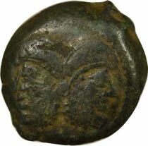 Gaule (Suessions) Bronze &agrave; la T&ecirc;te Janiforme, Classe I - 50 / 40 Av JC