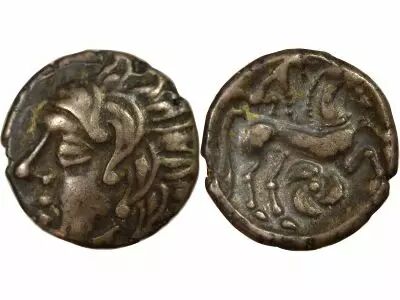 Gaule Carnutes  - Drachme au Loup et au Cheval - Ie Si�cle Av JC