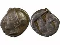 Gaule Massalia - Trih&eacute;miobole Argent, type de Smyrne - Ve Si&egrave;cle Av JC