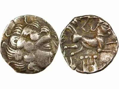 Gaule Riedones - 1/4 Statere Billon, � la Lyre - Ie Si�cle Av JC