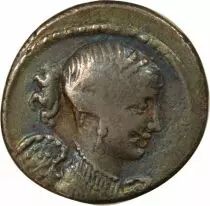 Gens Carisia, Titus - Silver Denarius, Biga - 46 BC Rome
