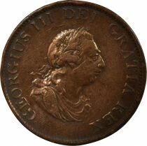 George III - 1/2 Penny, 2nd Portrait - 1799 Soho
