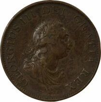 George III - 1/2 Penny, 3rd Portrait - 1799 Soho