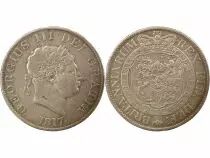 George III - 1/2 Silver Crown, 2nd Portrait - 1817 London