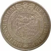 George III - 1/2 Silver Crown, 2nd Portrait - 1817 London