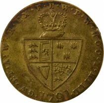George III - Brass Token, 1/2 Spade Guinea - 1791
