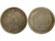George IV - Silver Shilling, 2nd Type - 1824 London