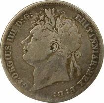 George IV - Silver Shilling, 2nd Type - 1824 London