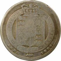 George IV - Silver Shilling, 2nd Type - 1824 London