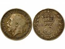 George V - 3 Silver Pence - 1912 London