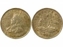 George V - 3 Silver Pence - 1915 London