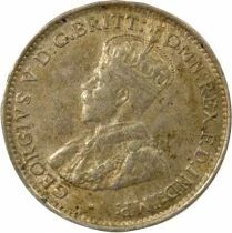 George V - 3 Silver Pence - 1915 London