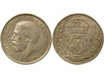 George V - 3 Silver Pence - 1918 London