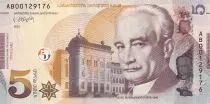 Georgie  5 Lari - I. Javakhishvili - Paysans - 2021 - P.NEW