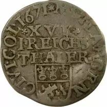 German States (Archbishopric of Cologne) Leopold I - 1/16 Silver Thaler - 1671