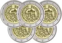 Germania  Pack of 5 x 2 Euros Commemorative. 2015 - German reunification (all 5 workshops)