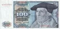 Germania (Repubblica Federale) 100 Deutsche Mark - Sebastian Munster - Eagle - 1970 - Letter Q - VF - P.34a