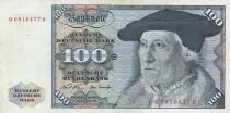 Germania (Repubblica Federale) 100 Deutsche Mark - Sebastian Munster - Eagle - 1970 - Letter QB