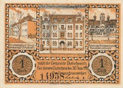 Germania 1 Mark - Bielschowitz - 1921 - Notgeld
