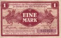 Germania 1 Mark - Camp de prisonniers de Francfort - 1917