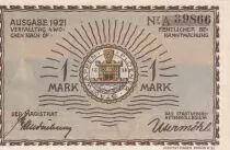 Germania 1 Mark - Pl&ouml;n - Notgeld - 1921