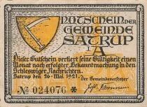 Germania 1 Mark - Satrup - Notgeld - 1921