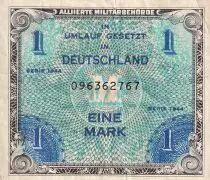 Germania 1 Mark AMC - blue on lt blue - 1944 - 9 digit with F - P.193a