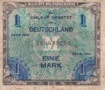 Germania 1 Mark AMC - blue on lt blue - 1944 - 9 digit with F - P.193a