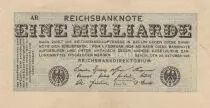 Germania 1 Milliarde Mark - Reichsbanknote - Serial AR - 1923 - VF - P.122