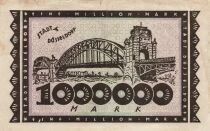 Germania 1 Million Mark - D&uuml;sseldorf - Notgeld - 1923