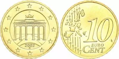 Germania 10 Centimes Euro - 2002 A