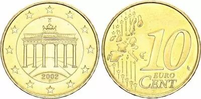 Germania 10 Centimes Euro - 2002 F