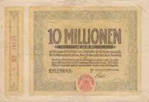 Germania 10 millionen Mark - City of Duisburg - Number 10275 - 1923