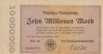 Germania 10 Millionen Mark - State of Berlin - 02-09-1923 - Serial HR-25
