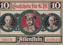 Germania 10 Pfennig - Allenstein - Notgeld - 1921