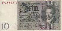 Germania 10 Reichsmark - Albrecht Duhrer - 1929 - Serial K - P.180a