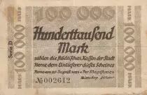 Germania 100 000 Mark - State of Herne - Number 2612 - 1923