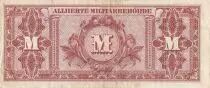 Germania 100 Mark - AMC, blue on lt blue - 1944 - 9 digit - with F - P.197a