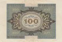 Germania 100 Mark - Bamberg horseman - 8 digit - 1920 - Serial M - P.69b