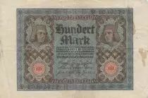 Germania 100 Mark - Bamberg horseman - 8 digit - 1920 - Serial P - P.69b