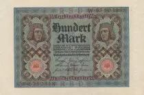 Germania 100 Mark Bamberg horseman - 1920 - P.69 - Serial W - XF to AU