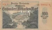 Germania 100 milliarden Mark - City of Karlsruhe - Lit I - 1923