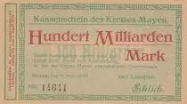 Germania 100 Milliarden Mark - State of Montabaur - 06-11-1923 - Number 14641