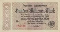 Germania 100 Millionen Mark - State of Berlin - 25-10-1923 - Serial AC