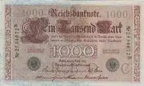 Germania 1000 Mark Allegorical figures - Green seal - 1910 - 7 digit