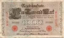 Germania 1000 Mark Allegorical figures - Red seal - 1910 - 7 digit