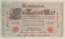 Germania 1000 Mark Allegorical figures - Red seal - 1910 - 7 digit serial M - P.44 - XF to XF+